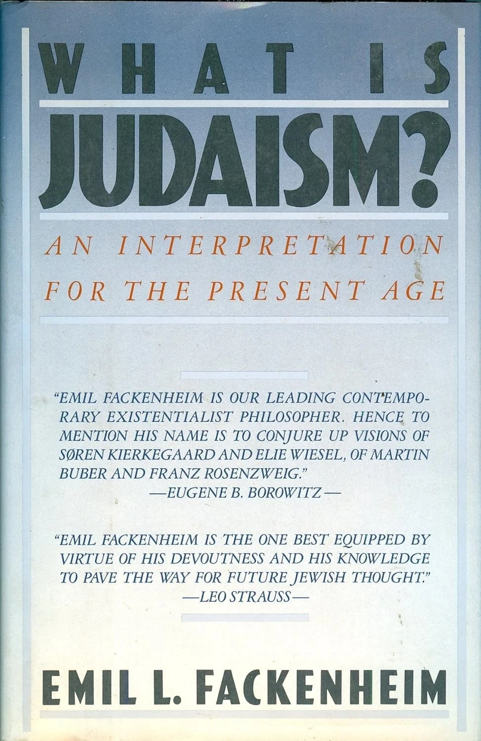 Cover of What Is Judaism by Emil Fackenheim
